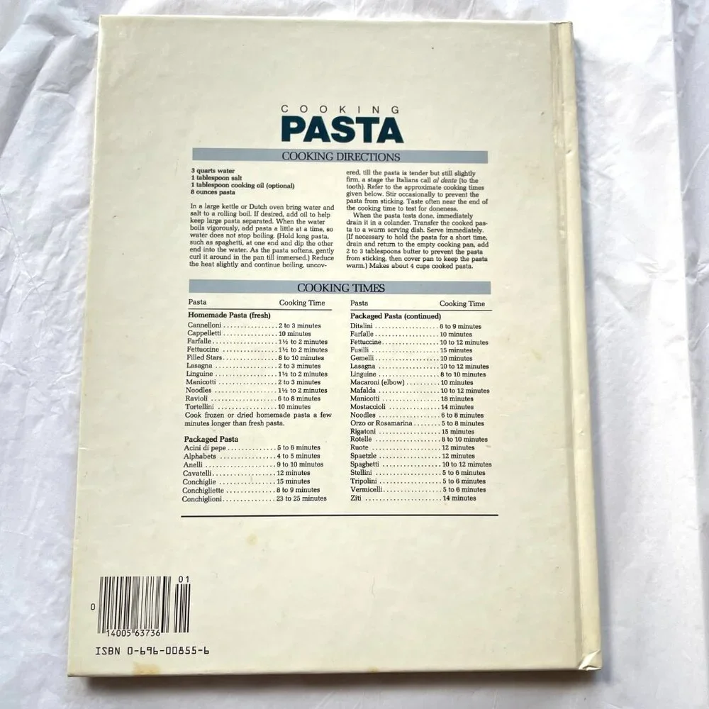 Vintage Better Homes and Gardens Pasta Cookbook